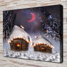 A beautiful night  20x16 inch FRAMED CANVAS PRINT
