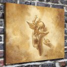 Angel and dove  20x16 inch FRAMED CANVAS PRINT