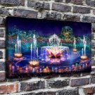 Fountain Rendering  20x16 inch FRAMED CANVAS PRINT