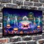 Fountain Rendering  20x16 inch FRAMED CANVAS PRINT