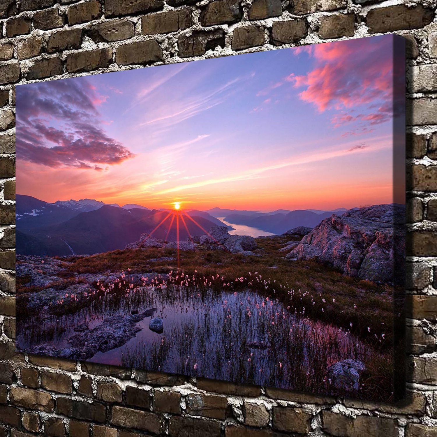 A Beautiful Scene  20x16 inch FRAMED CANVAS PRINT