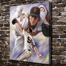 Sports stars  20x16 inch FRAMED CANVAS PRINT