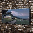 A happy life  20x16 inch FRAMED CANVAS PRINT