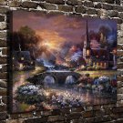 Peaceful Reflections  20x16 inch FRAMED CANVAS PRINT
