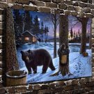 The Cold Winter  20x16 inch FRAMED CANVAS PRINT