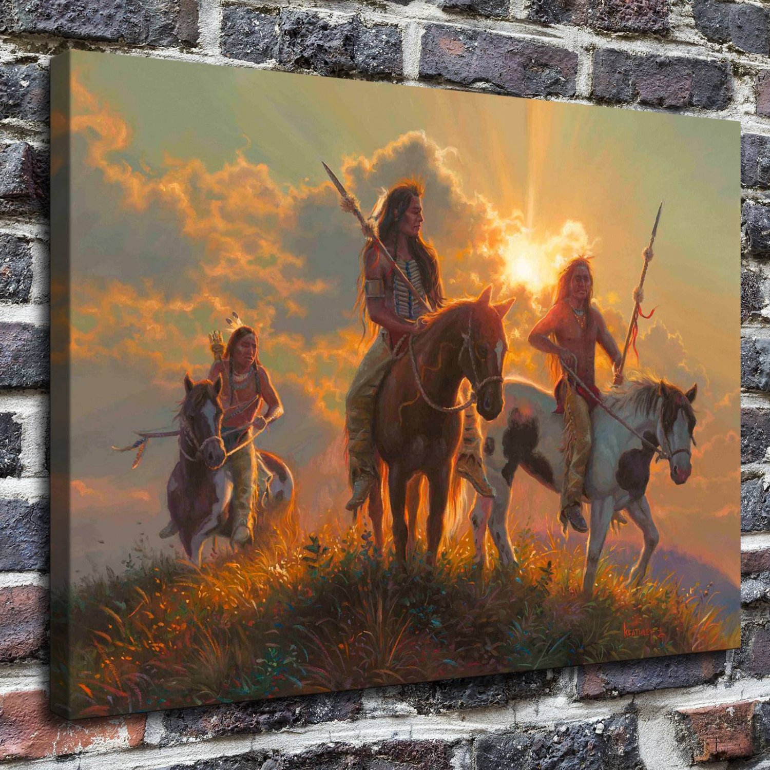 Beautiful sky  20x16 inch FRAMED CANVAS PRINT