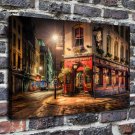 Street london  20x16 inch FRAMED CANVAS PRINT