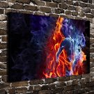 Men and Women Embrace  20x16 inch FRAMED CANVAS PRINT