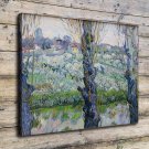 Flowering Orchards  20x16 inch FRAMED CANVAS PRINT