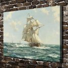 Braving the s  20x16 inch FRAMED CANVAS PRINT