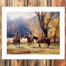 Indians, narrator  20x16 inch FRAMED CANVAS PRINT