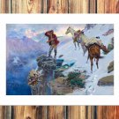 The cliff  20x16 inch FRAMED CANVAS PRINT