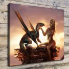 Handsome Boy Beauty  20x16 inch FRAMED CANVAS PRINT