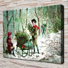 The world of flowers  20x16 inch FRAMED CANVAS PRINT