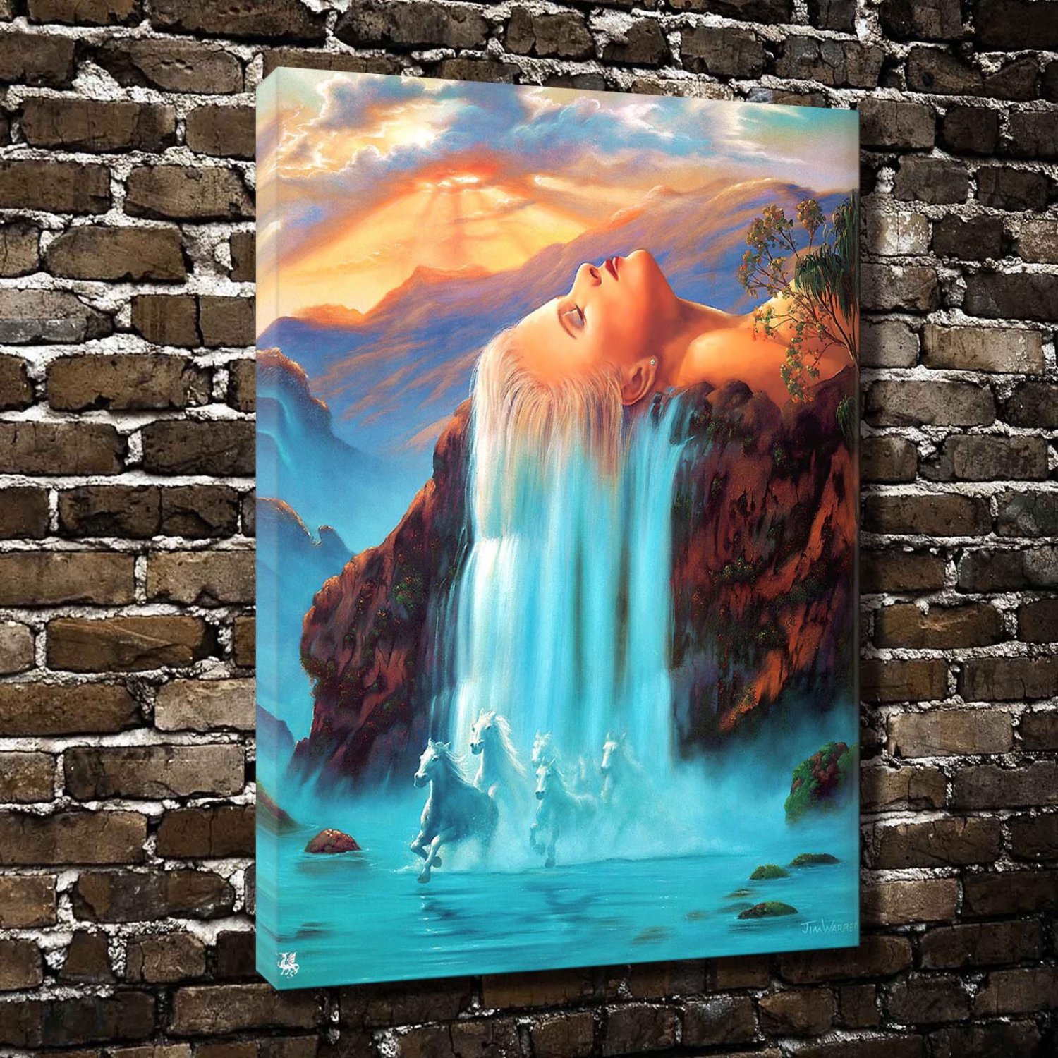 Artistic conception  20x16 inch FRAMED CANVAS PRINT