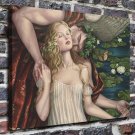The little girl's gift  20x16 inch FRAMED CANVAS PRINT