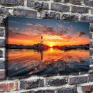 Beautiful sunrise  20x16 inch FRAMED CANVAS PRINT