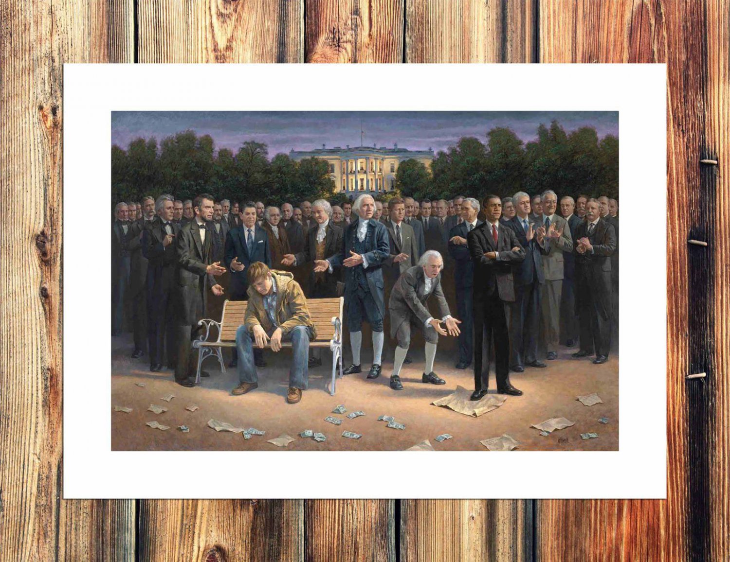 Big man  20x16 inch FRAMED CANVAS PRINT