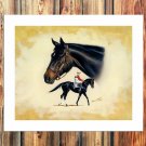 The girl sleeps  20x16 inch FRAMED CANVAS PRINT