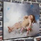 Lovely angel  20x16 inch FRAMED CANVAS PRINT