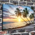 A beautiful sunrise  20x16 inch FRAMED CANVAS PRINT