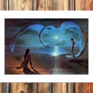 Wings of Love  20x16 inch FRAMED CANVAS PRINT
