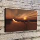 Dark Desert Landscape  20x16 inch FRAMED CANVAS PRINT