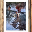 A Fearful Noise  20x16 inch FRAMED CANVAS PRINT