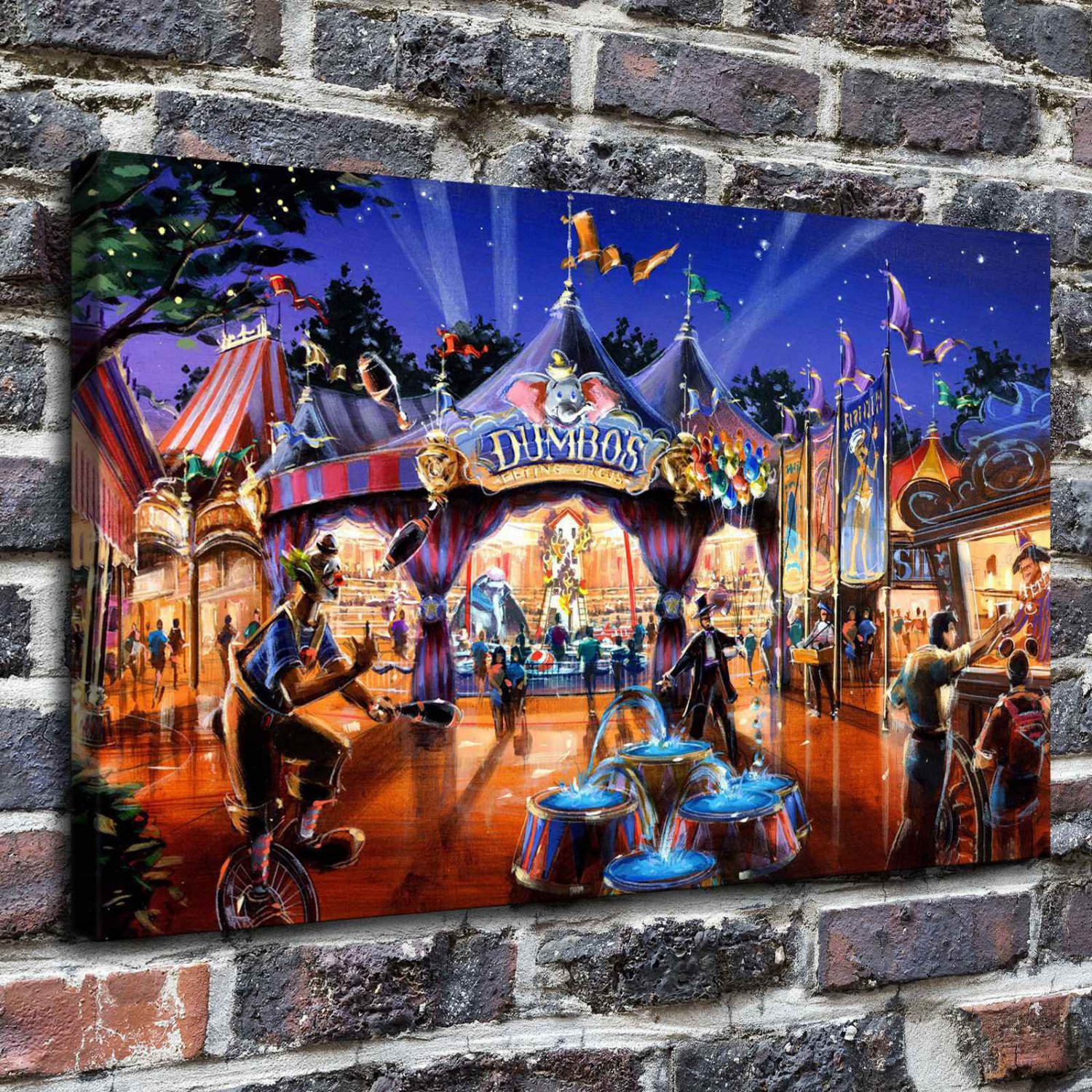A Circus  20x16 inch FRAMED CANVAS PRINT