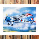 Transport aircraft  20x16 inch FRAMED CANVAS PRINT