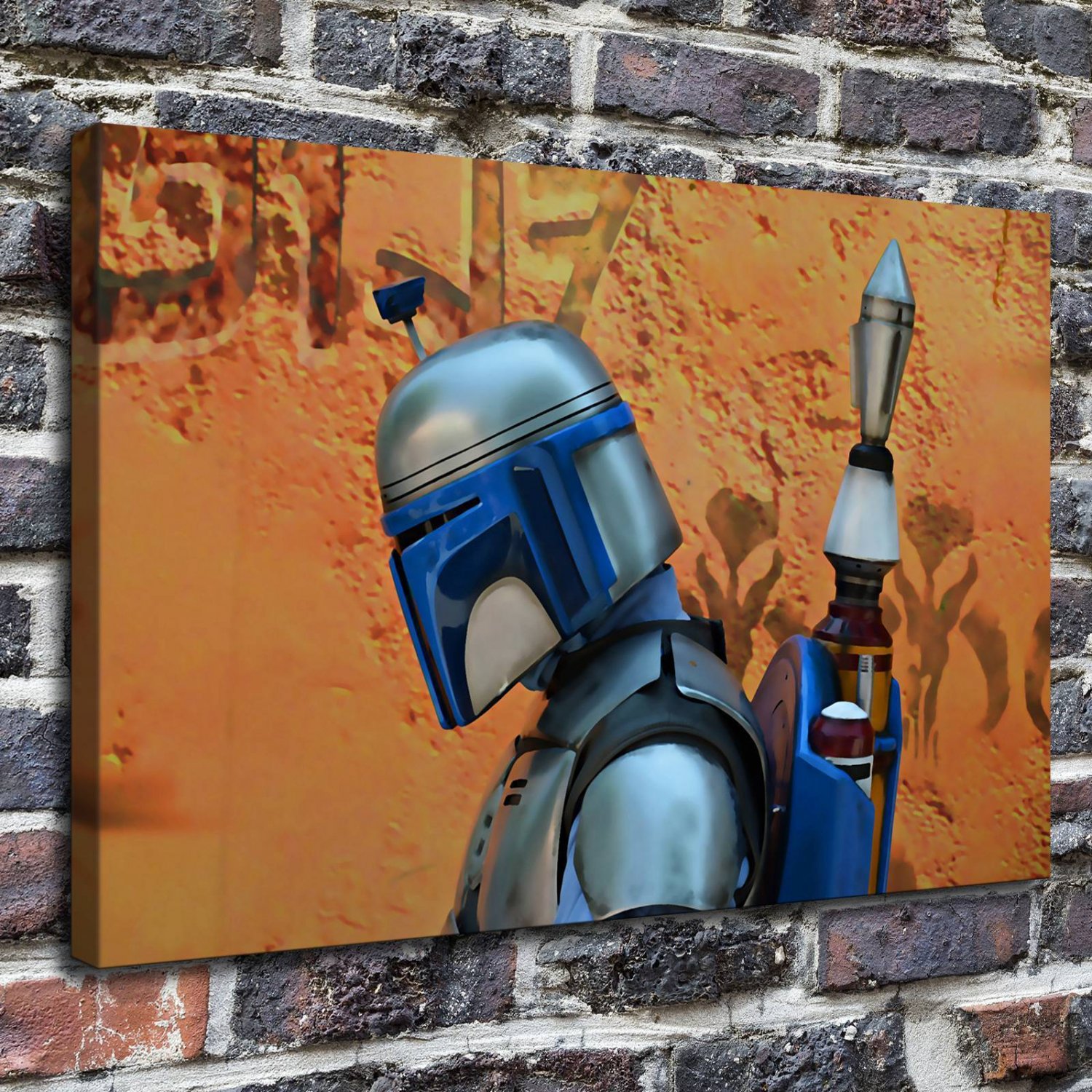 Wars naemnik  20x16 inch FRAMED CANVAS PRINT