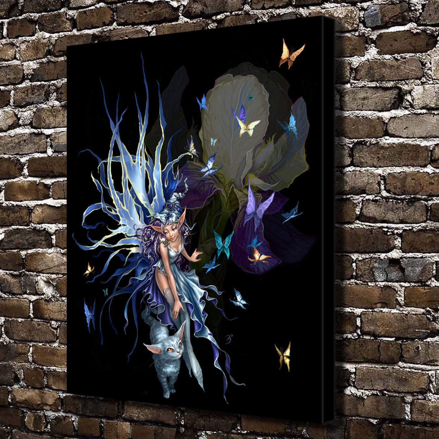 Smiling Angel  20x16 inch FRAMED CANVAS PRINT