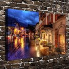 The Swiss town of  20x16 inch FRAMED CANVAS PRINT