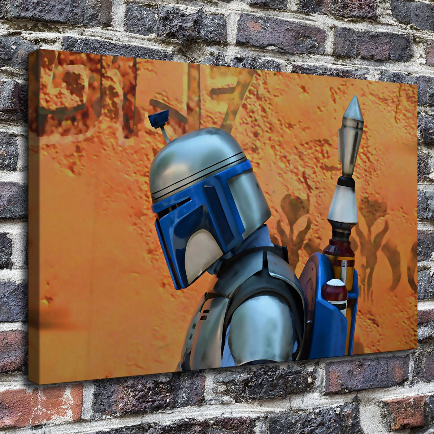 Wars naemnik  20x16 inch FRAMED CANVAS PRINT