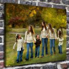 The child's game  20x16 inch FRAMED CANVAS PRINT