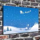 New Year tree from  20x16 inch FRAMED CANVAS PRINT