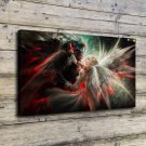 Angel Demon Women  20x16 inch FRAMED CANVAS PRINT