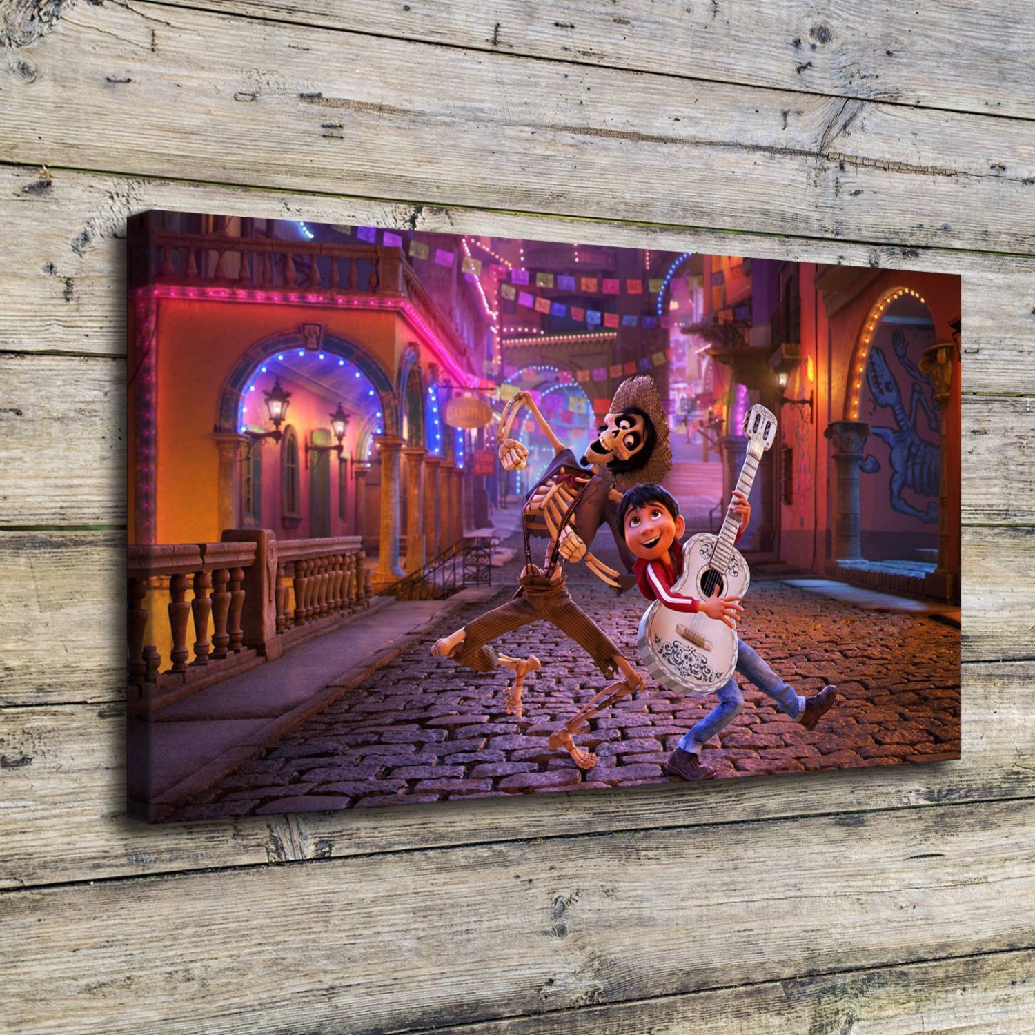Coco 2017 Animation  20x16 inch FRAMED CANVAS PRINT
