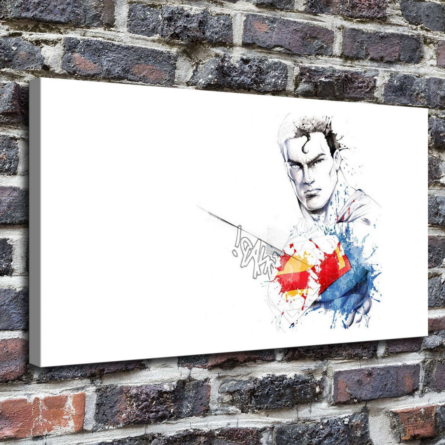 work comics  20x16 inch FRAMED CANVAS PRINT