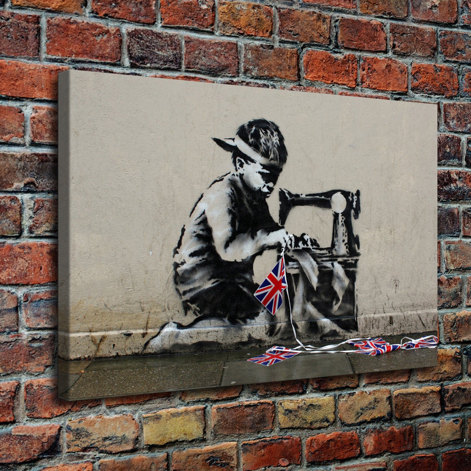 Slave Labour  20x16 inch FRAMED CANVAS PRINT