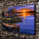 Autumn scenery  20x16 inch FRAMED CANVAS PRINT