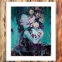 City girl 20x16 inch FRAMED CANVAS PRINT