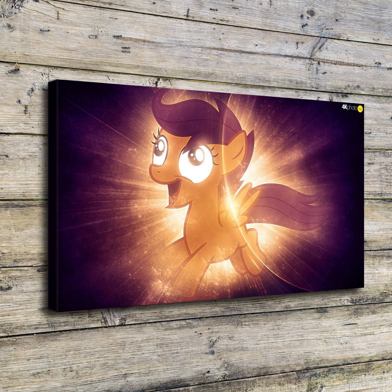 Pony Friendship is Magic  20x16 inch FRAMED CANVAS PRINT
