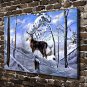 Appalachian Deer Animal Decor  20x16 inch FRAMED CANVAS PRINT