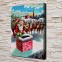 Old Christmas gifts 20x16 inch FRAMED CANVAS PRINT