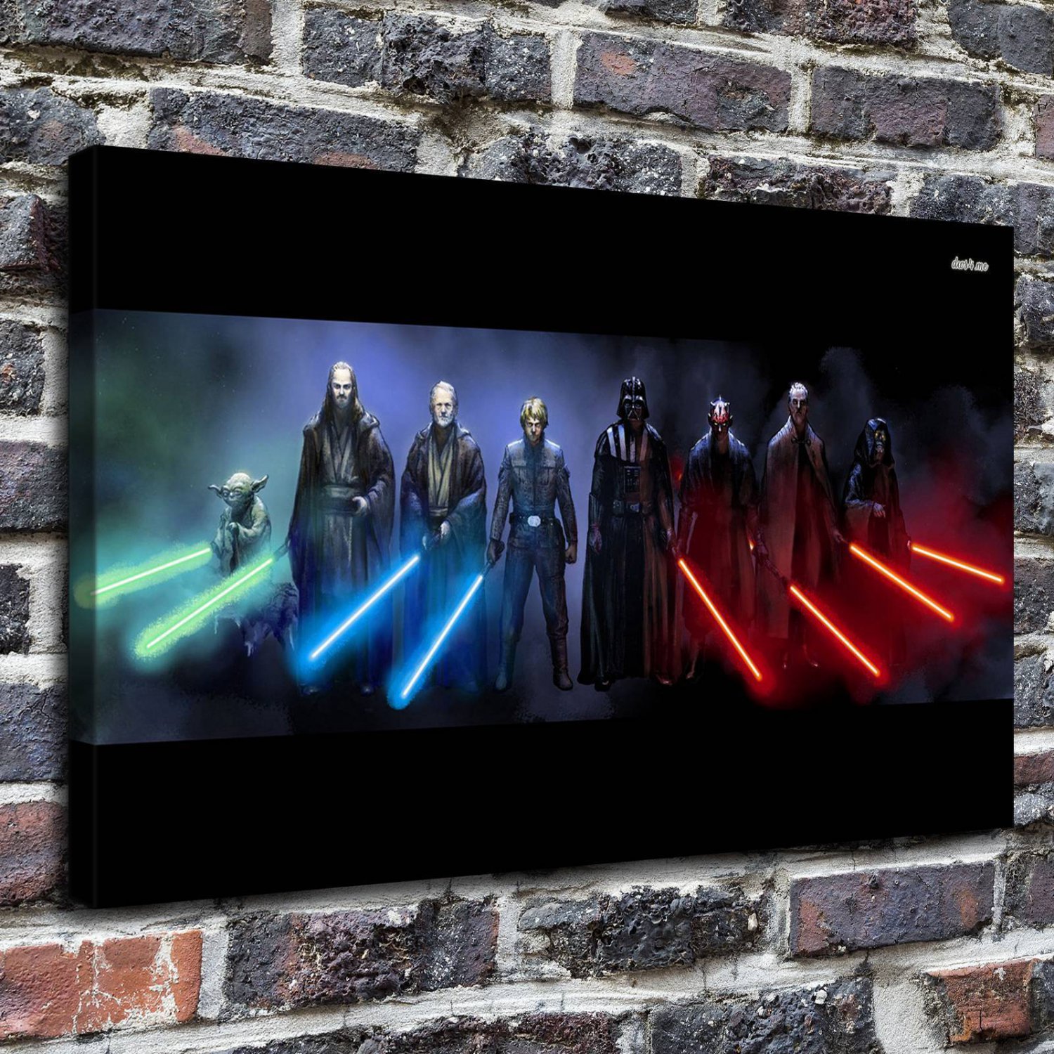Star Wars Decor  20x16 inch FRAMED CANVAS PRINT