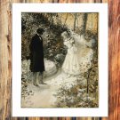 The white skirt Decor  20x16 inch FRAMED CANVAS PRINT