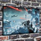 Star Wars  20x16 inch FRAMED CANVAS PRINT