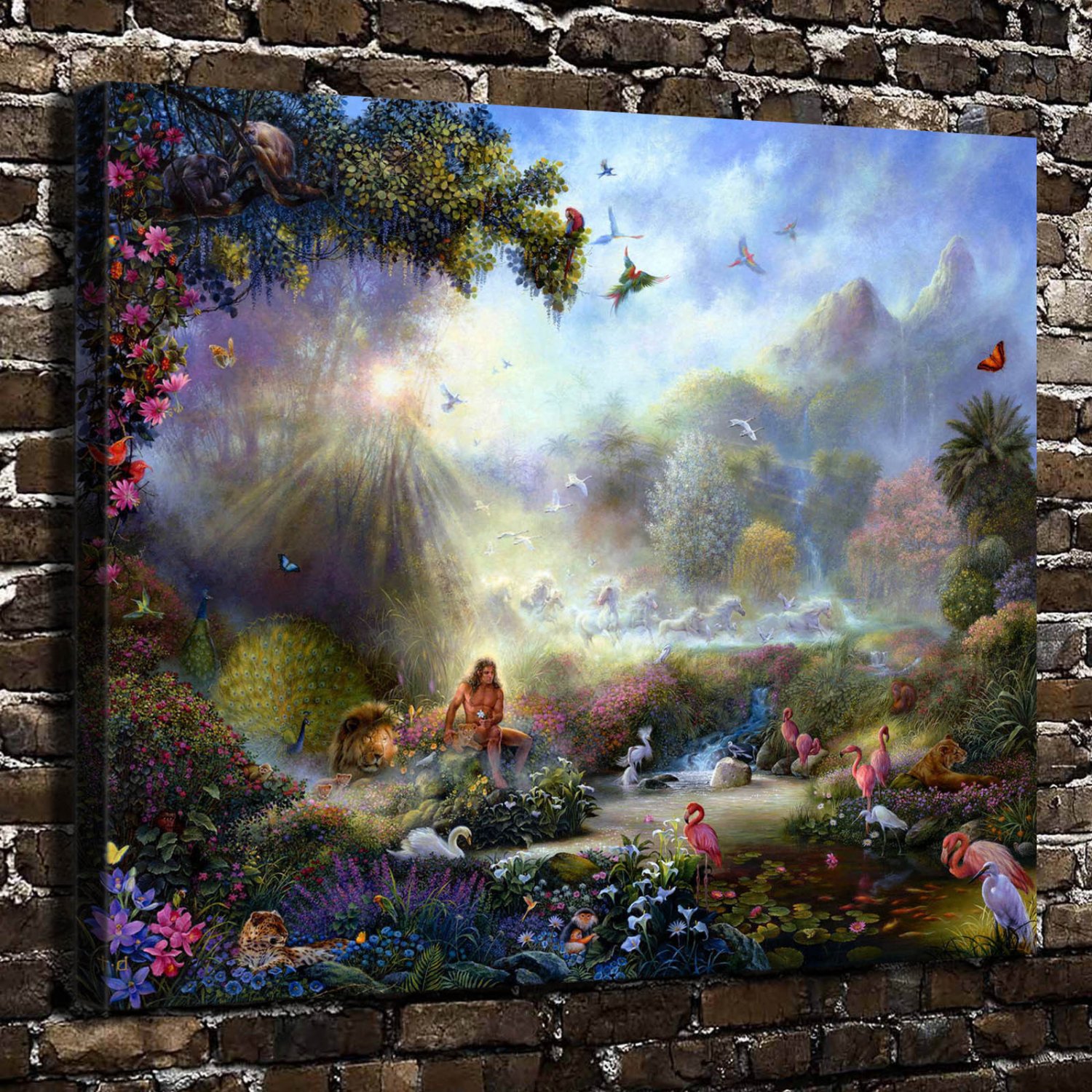 original world  20x16 inch FRAMED CANVAS PRINT