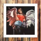 Lonely cowboy  20x16 inch FRAMED CANVAS PRINT